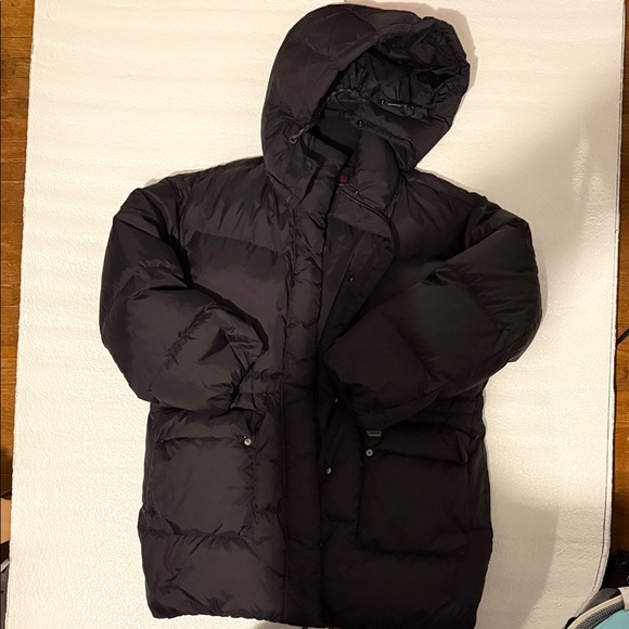 Levi's Black Hooded Puffer Coat - Picture 1 of 9